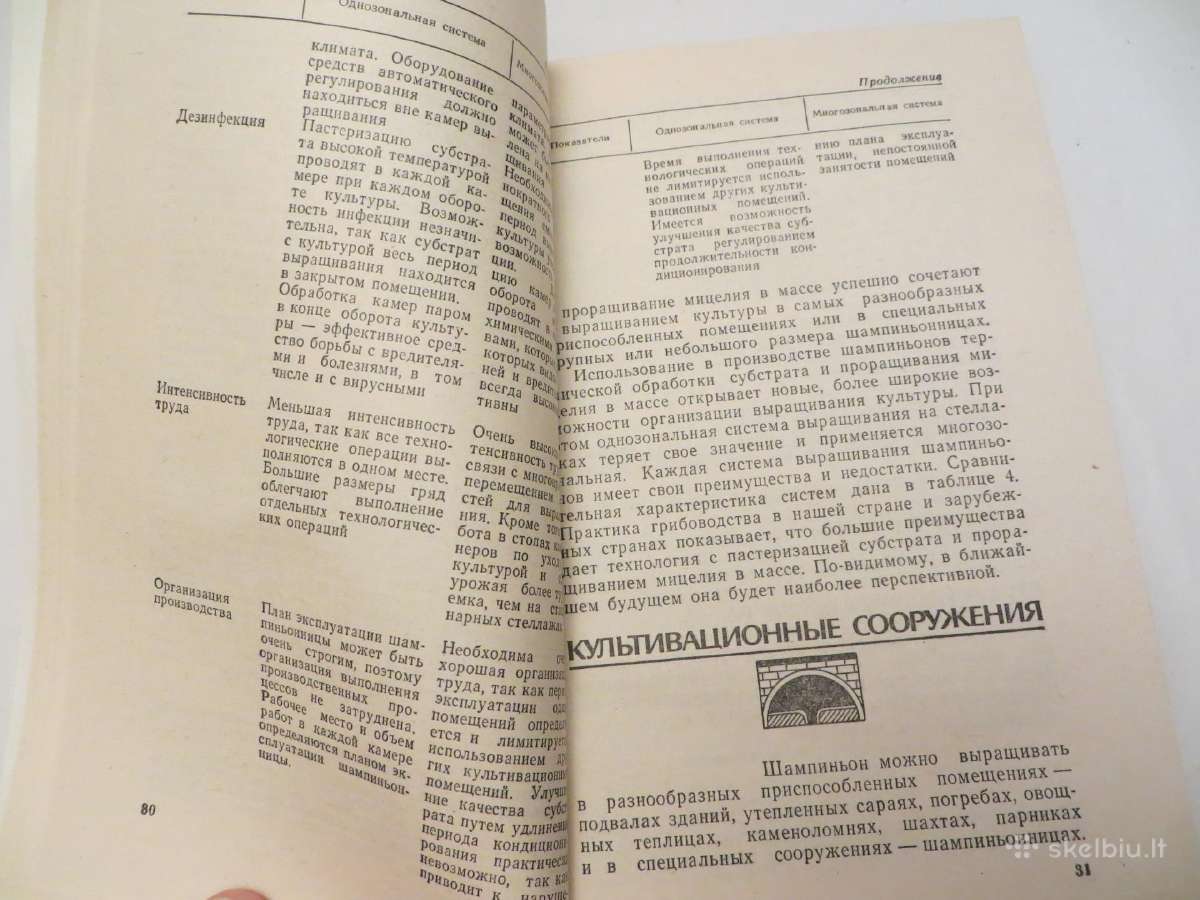 Knyga Šampinjonai. Jų auginimas, priežiūra 1989 - nuotraukos Nr. 10