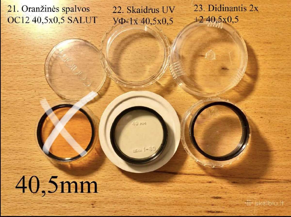 88mm, 82mm, 77mm, 72mm spalvoti filtrai - nuotraukos Nr. 7