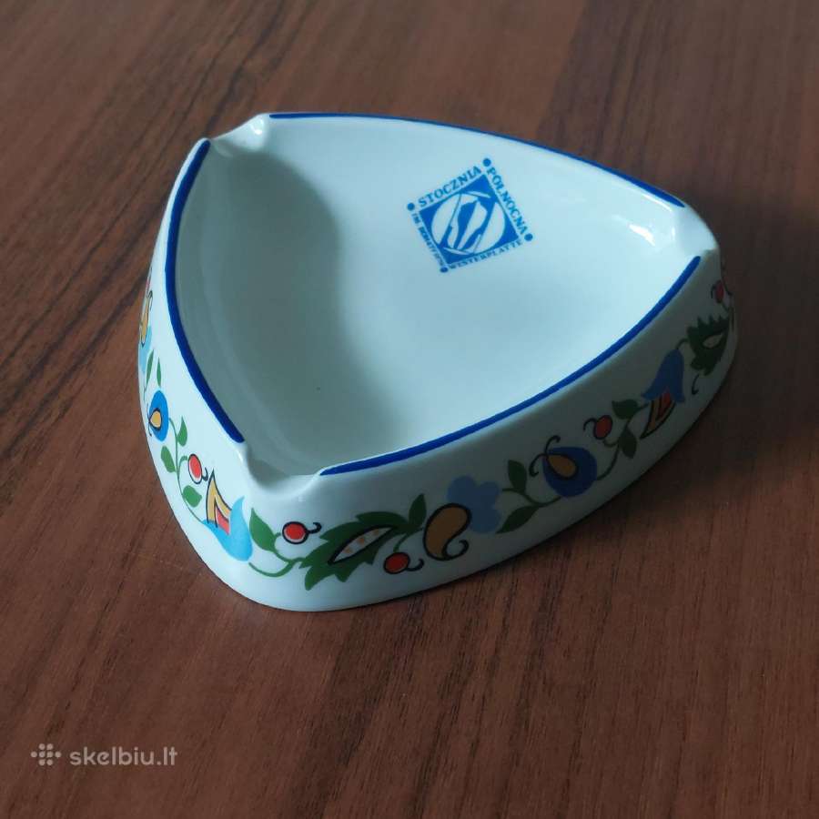Lenkiška porcelianinė suvenyrinė peleninė . - nuotraukos Nr. 2