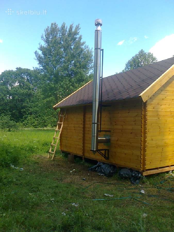 Pristatomi kaminai, Kaminų įdėklai, Montavimas. - nuotraukos Nr. 8