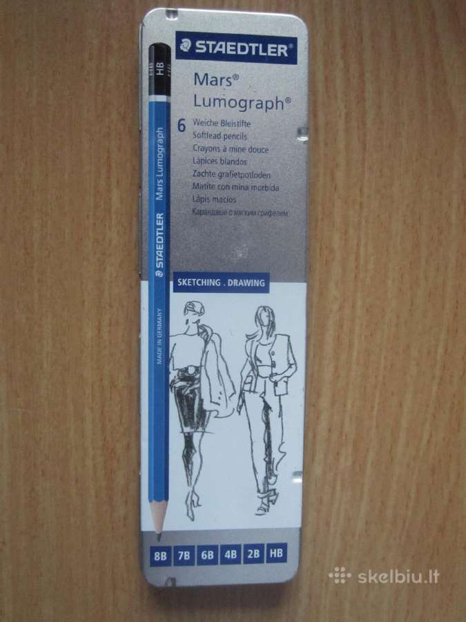 Braižybos, piešimo įrankiai, parkeriai, pieštukai. - nuotraukos Nr. 8