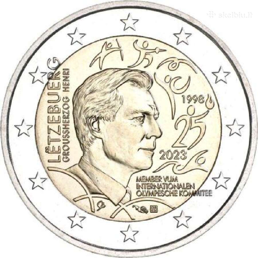 2 eurų Liuksemburgo Unc proginės monetos - nuotraukos Nr. 11