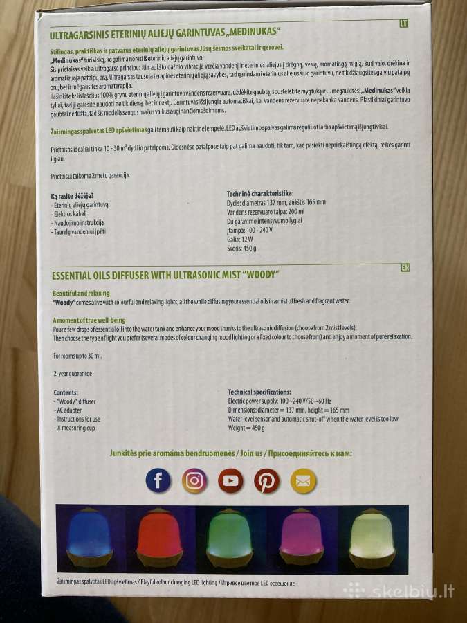 Naujas eterinių aliejų garintuvas - nuotraukos Nr. 3