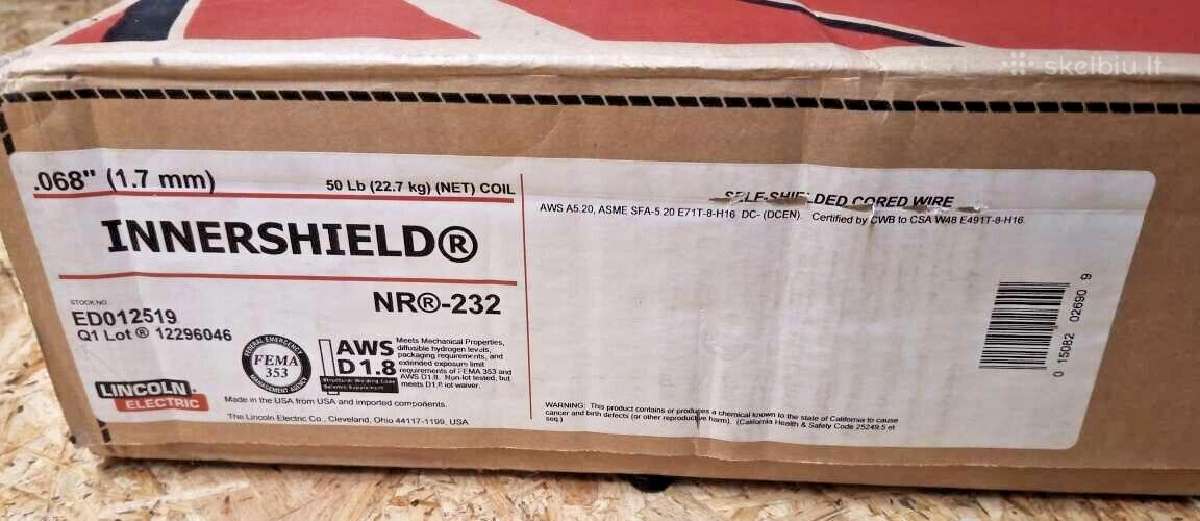 Lincolnelectric Innershield nr-232 1.7mm 22.7kg - nuotraukos Nr. 3