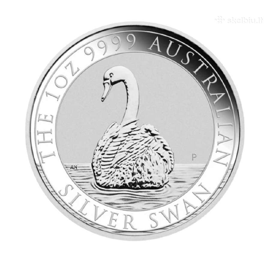 1 oz sidabrinė moneta Australijos Gulbė, 2023