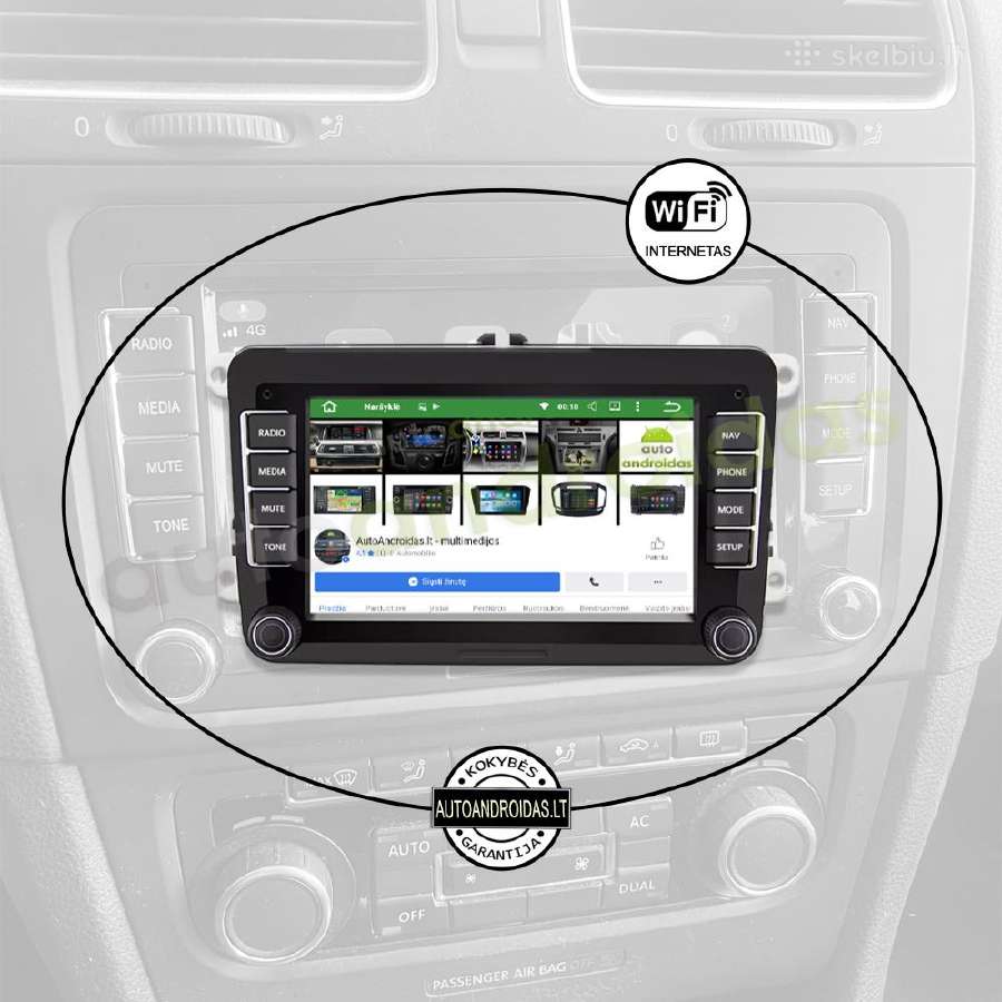Vw, Skoda, Seat 2003-13 Android multimedia Usb/GPS - nuotraukos Nr. 3