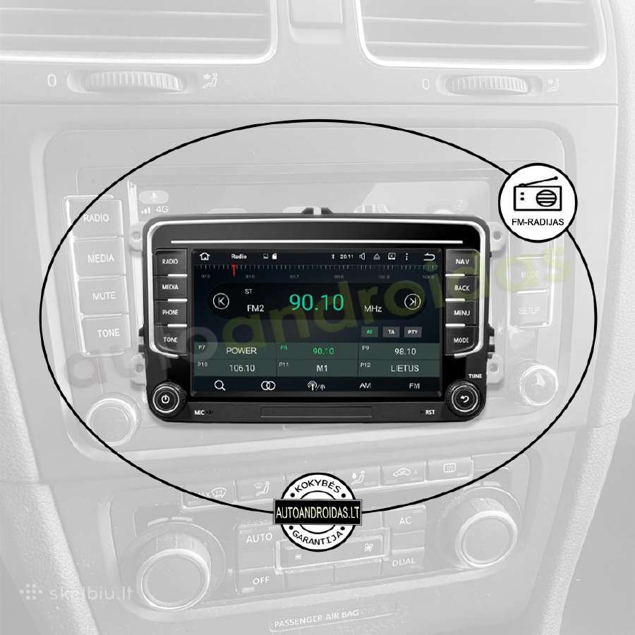 Vw, Skoda, Seat 2003-13 Android multimedia Usb/GPS - nuotraukos Nr. 4