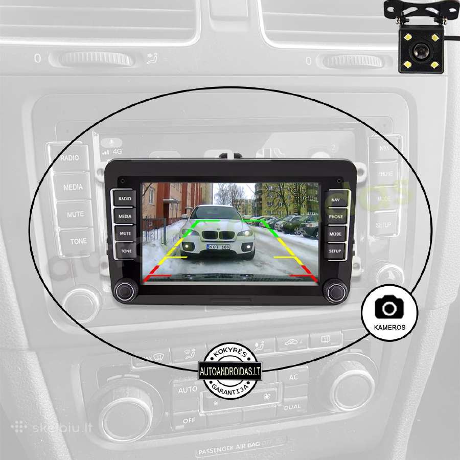 Vw, Skoda, Seat 2003-13 Android multimedia Usb/GPS - nuotraukos Nr. 7