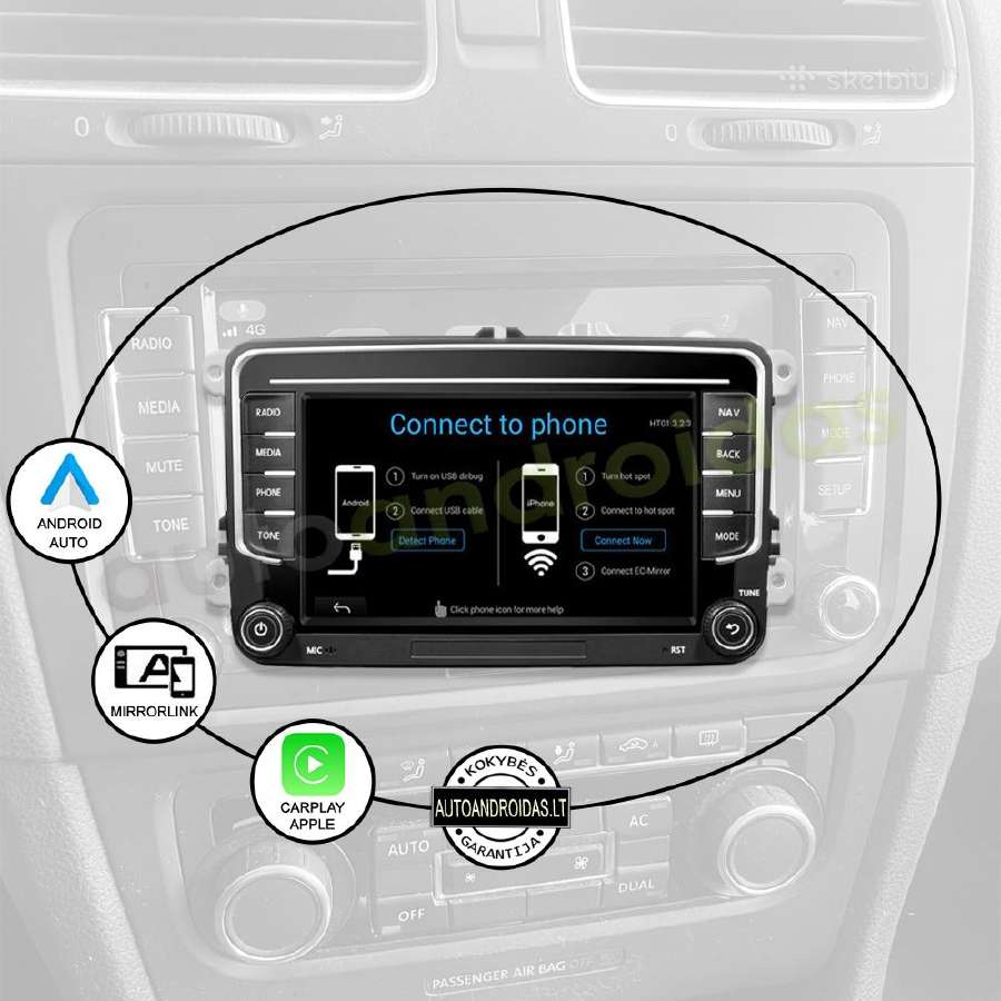 Vw, Skoda, Seat 2003-13 Android multimedia Usb/GPS - nuotraukos Nr. 10