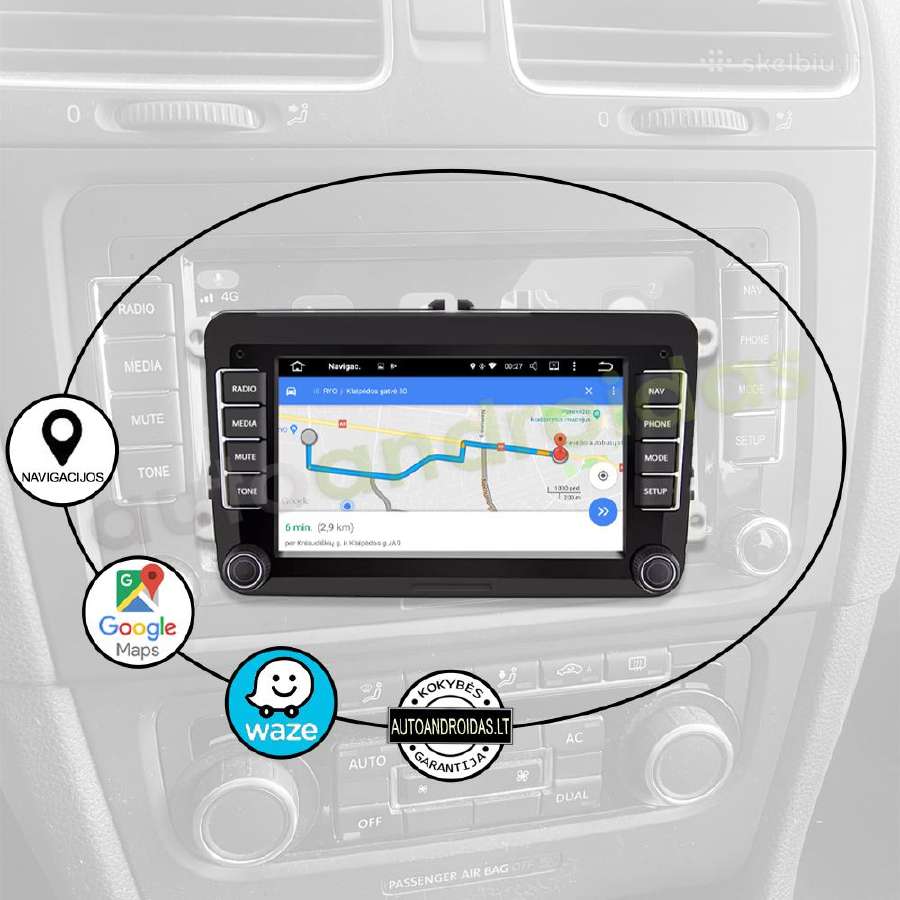Vw, Skoda, Seat 2003-13 Android multimedia Usb/GPS - nuotraukos Nr. 11