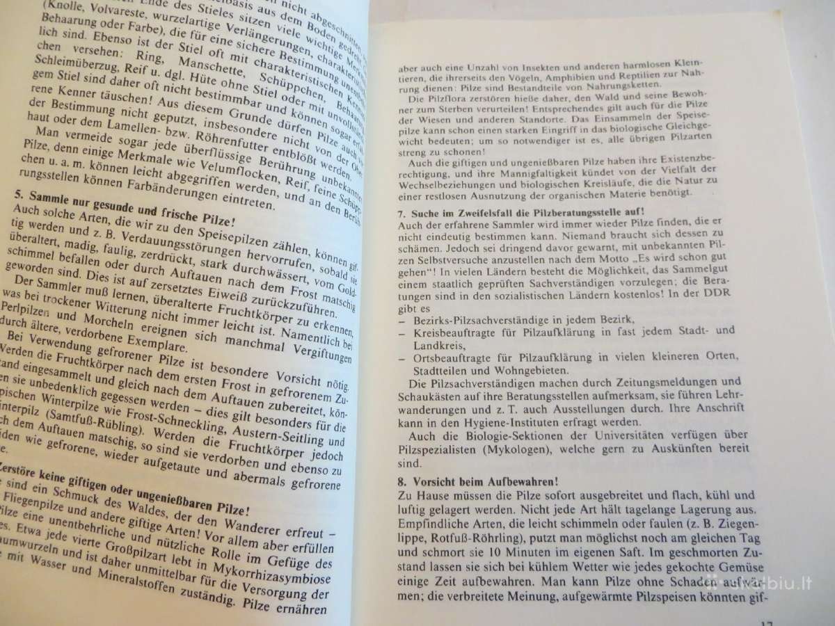 Knyga Kišeninė grybautojų knyga. Vokiškai. 1987 - nuotraukos Nr. 7