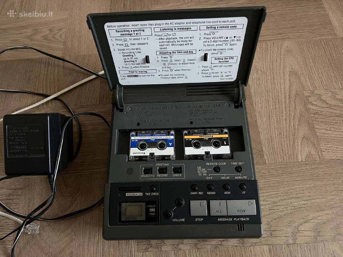 Vintazinis telefono aparatas, lentynele, atsakikli - nuotraukos Nr. 2