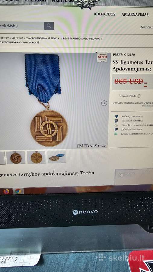 Retas apdovanojimas už 8 metus Ss tarnyboje. - nuotraukos Nr. 11