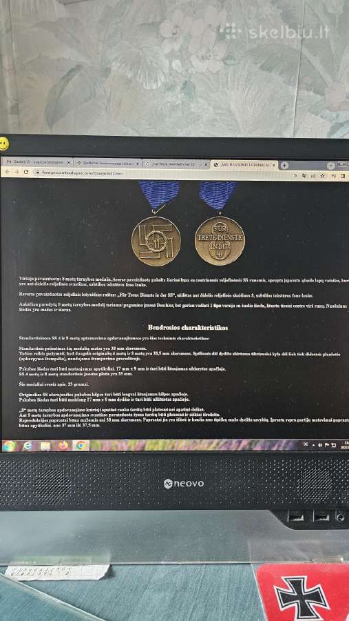 Retas apdovanojimas už 8 metus Ss tarnyboje. - nuotraukos Nr. 15
