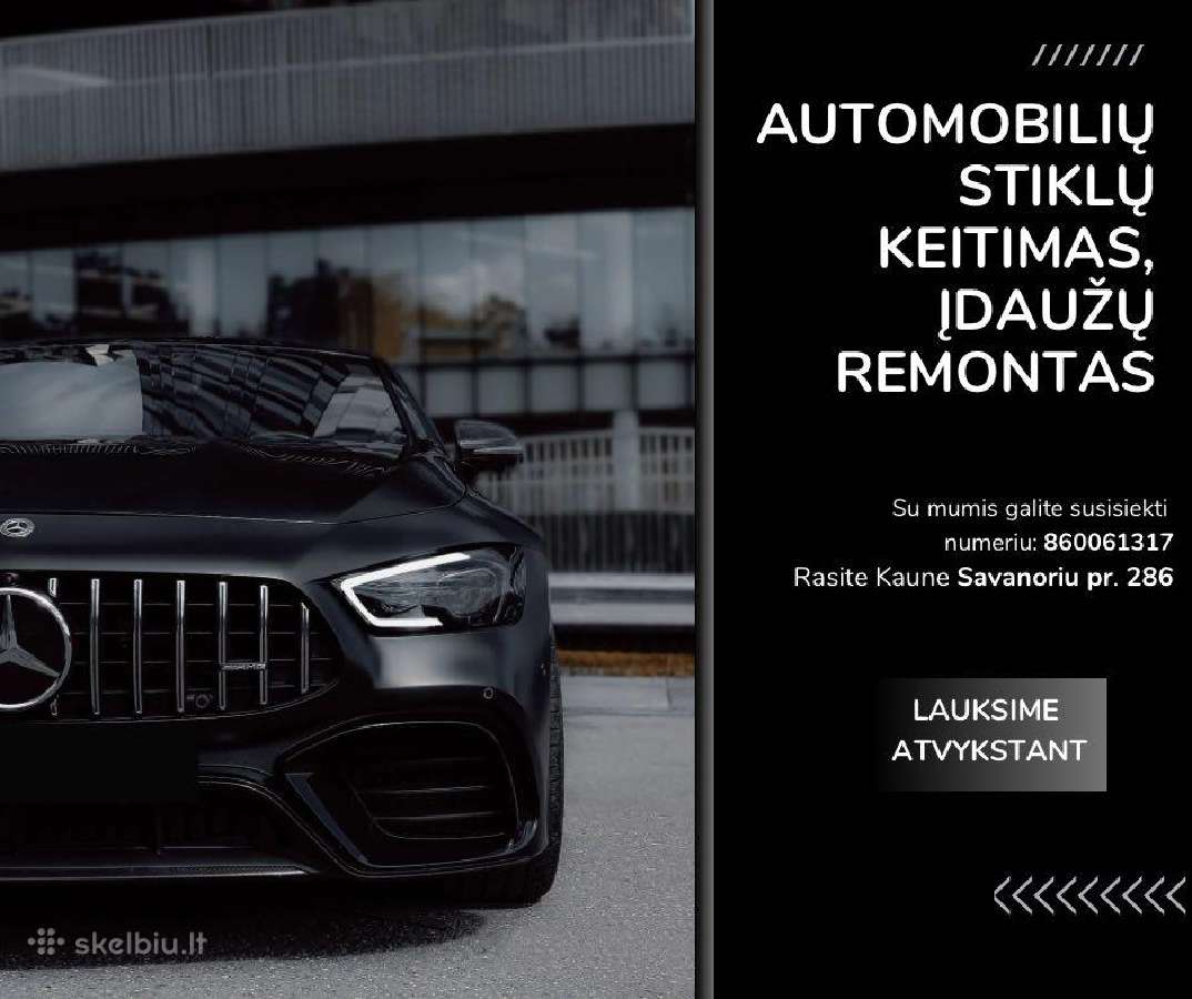 Automobilių stiklų remonto darbai ,stiklų keitimas
