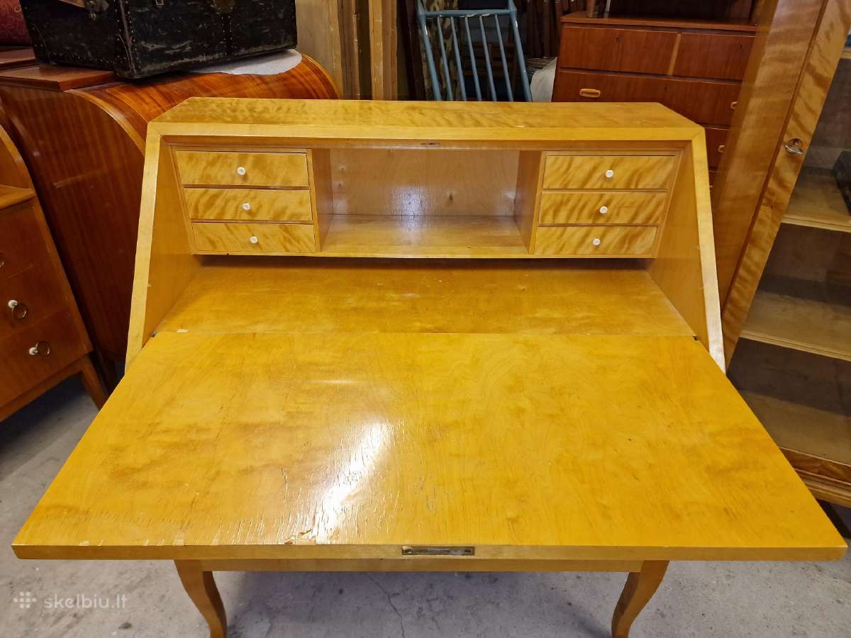 Vintažinis mid century sekreteras - nuotraukos Nr. 9