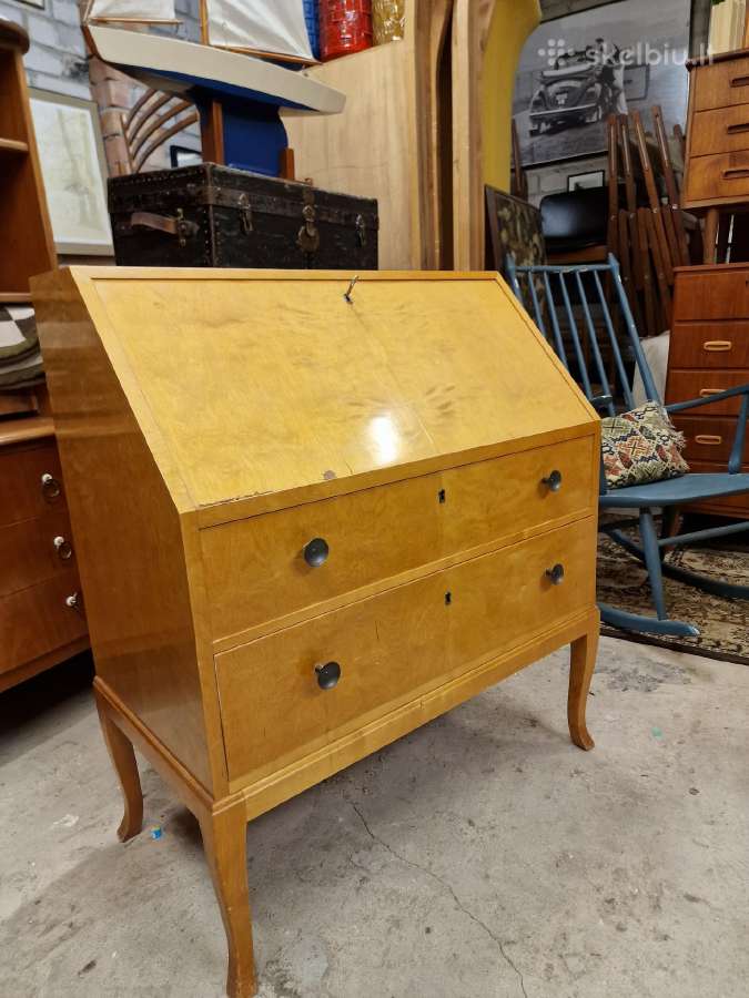 Vintažinis mid century sekreteras - nuotraukos Nr. 17