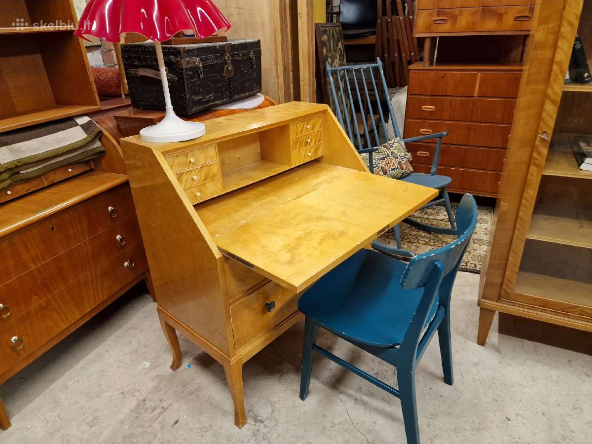 Vintažinis mid century sekreteras - nuotraukos Nr. 20