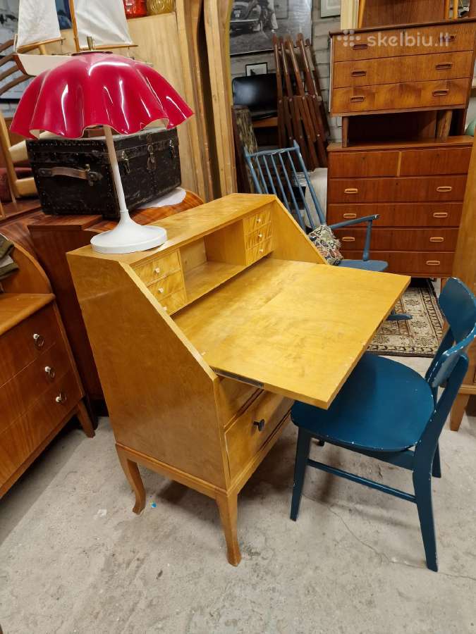 Vintažinis mid century sekreteras - nuotraukos Nr. 21