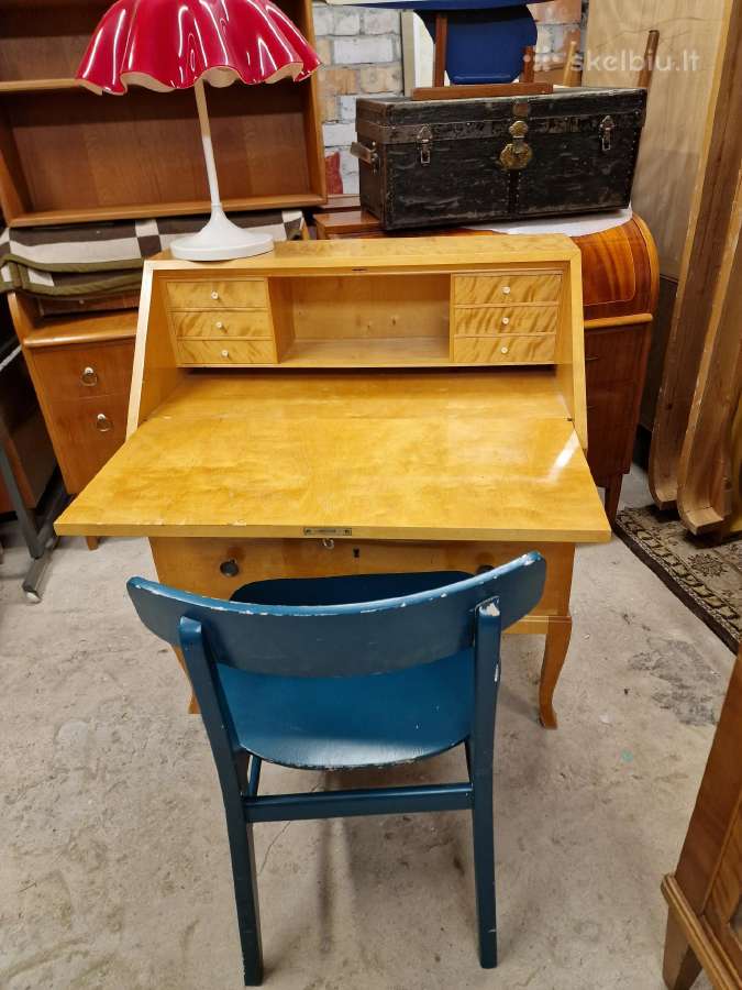 Vintažinis mid century sekreteras - nuotraukos Nr. 22