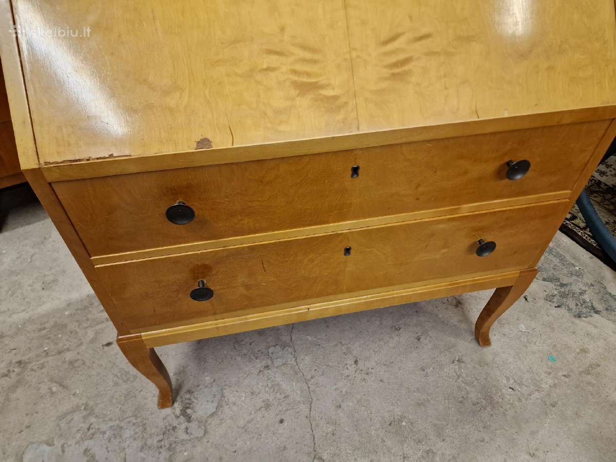 Vintažinis mid century sekreteras - nuotraukos Nr. 25
