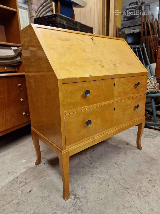 Vintažinis mid century sekreteras - nuotraukos Nr. 26