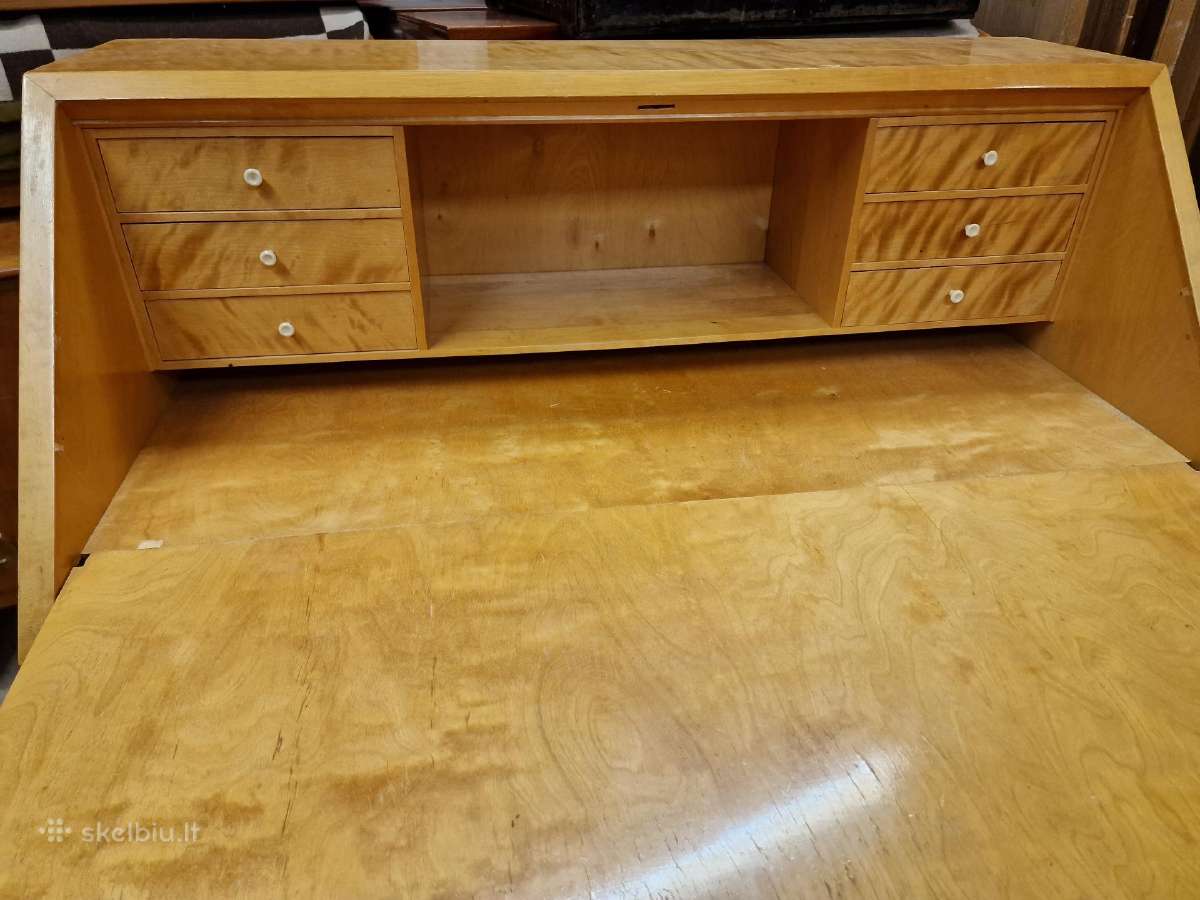 Vintažinis mid century sekreteras - nuotraukos Nr. 31