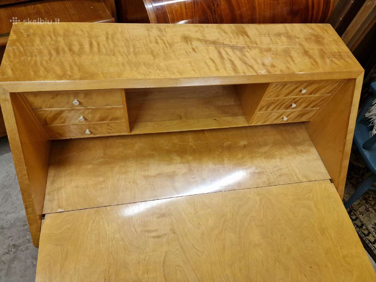 Vintažinis mid century sekreteras - nuotraukos Nr. 32