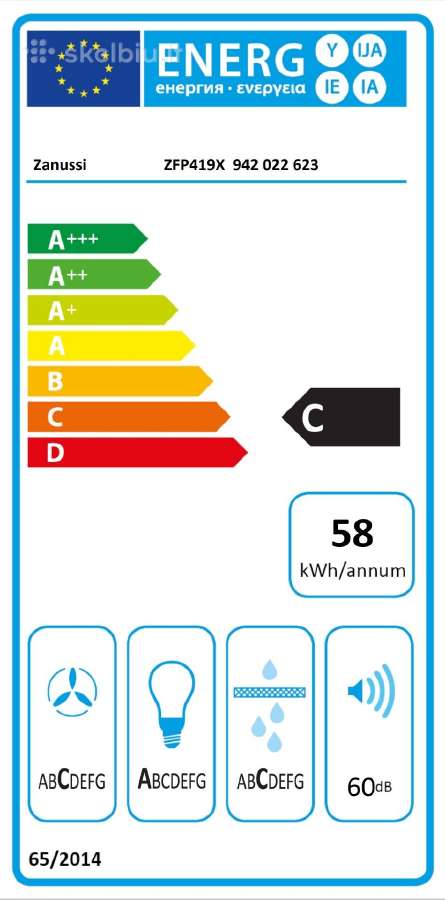 Zanussi / Electrolux ištraukiamas 90cm - nuotraukos Nr. 9