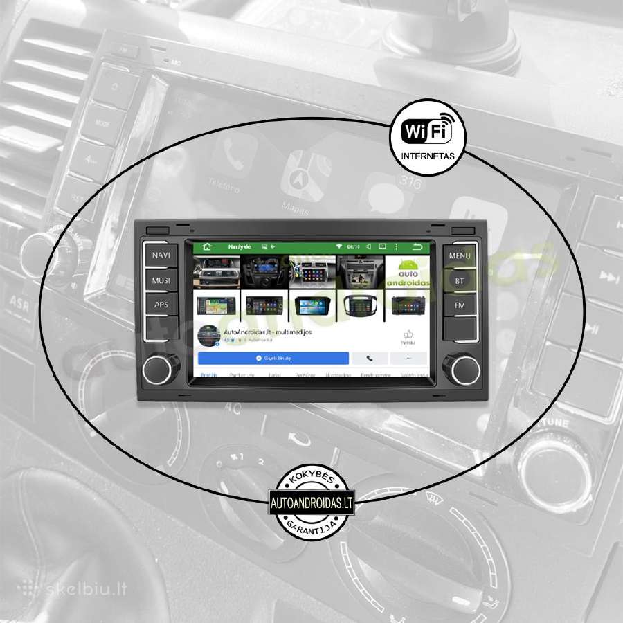 Multivan T5 Transporter Android multimedia GPS/bt - nuotraukos Nr. 3