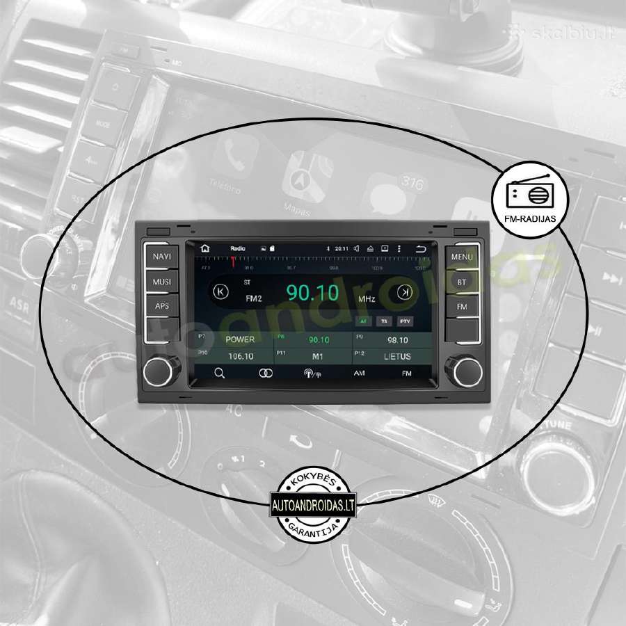 Multivan T5 Transporter Android multimedia GPS/bt - nuotraukos Nr. 4