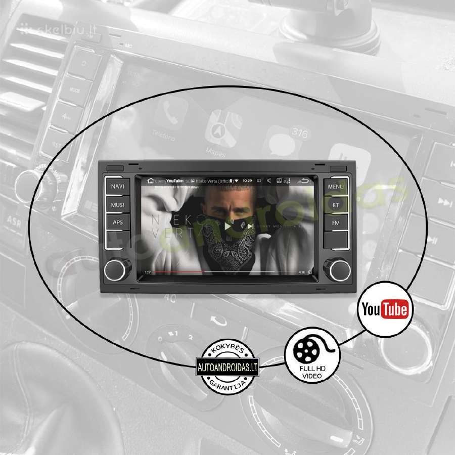 Multivan T5 Transporter Android multimedia GPS/bt - nuotraukos Nr. 9