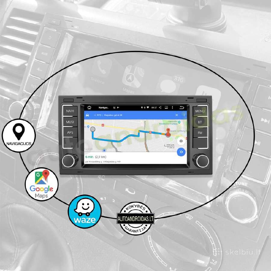 Multivan T5 Transporter Android multimedia GPS/bt - nuotraukos Nr. 11