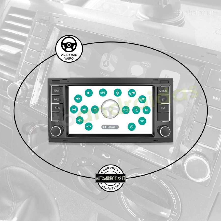 Multivan T5 Transporter Android multimedia GPS/bt - nuotraukos Nr. 12
