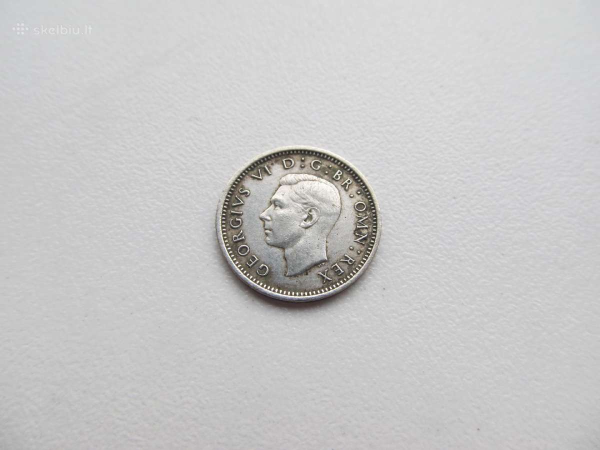 3 pence , Anglija , 1937,1938 sidabras - nuotraukos Nr. 2