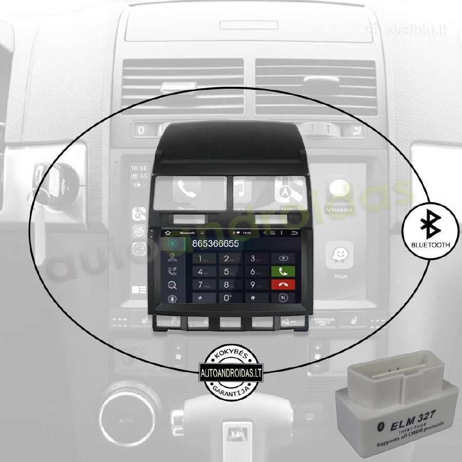 Volkswagen Touareg 2004-11 Android multimedia GPS - nuotraukos Nr. 5