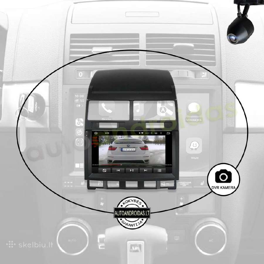 Volkswagen Touareg 2004-11 Android multimedia GPS - nuotraukos Nr. 8