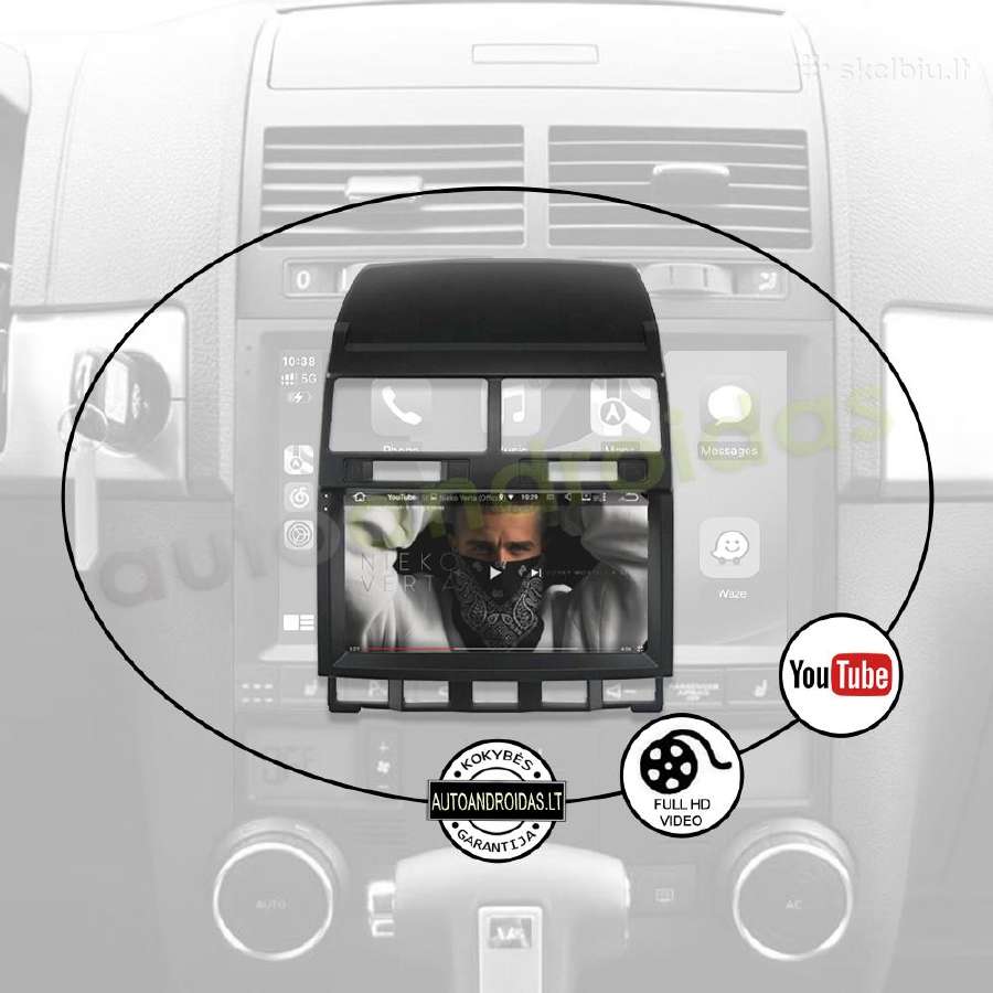 Volkswagen Touareg 2004-11 Android multimedia GPS - nuotraukos Nr. 9