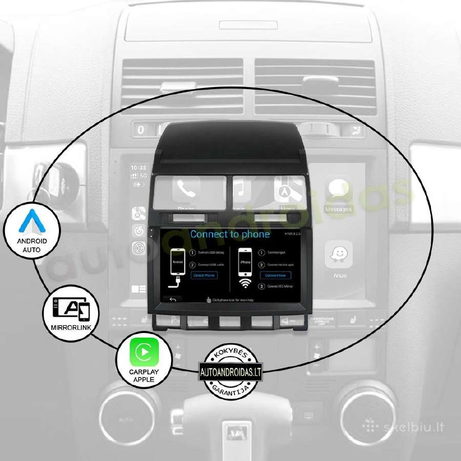 Volkswagen Touareg 2004-11 Android multimedia GPS - nuotraukos Nr. 10