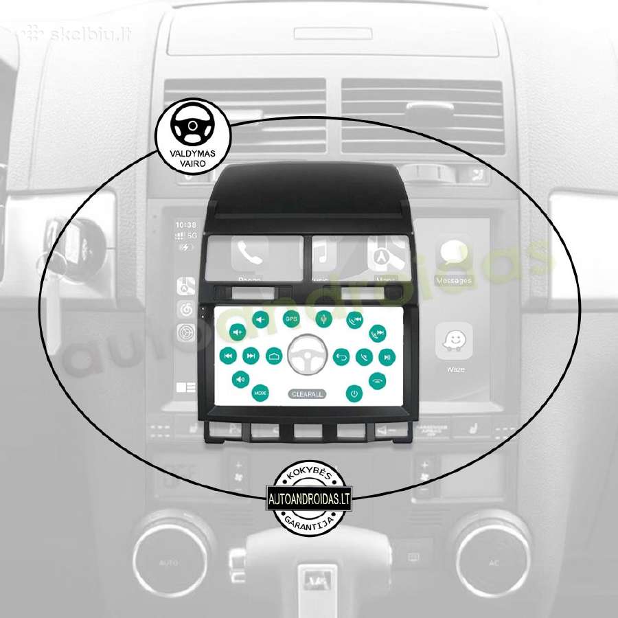 Volkswagen Touareg 2004-11 Android multimedia GPS - nuotraukos Nr. 12