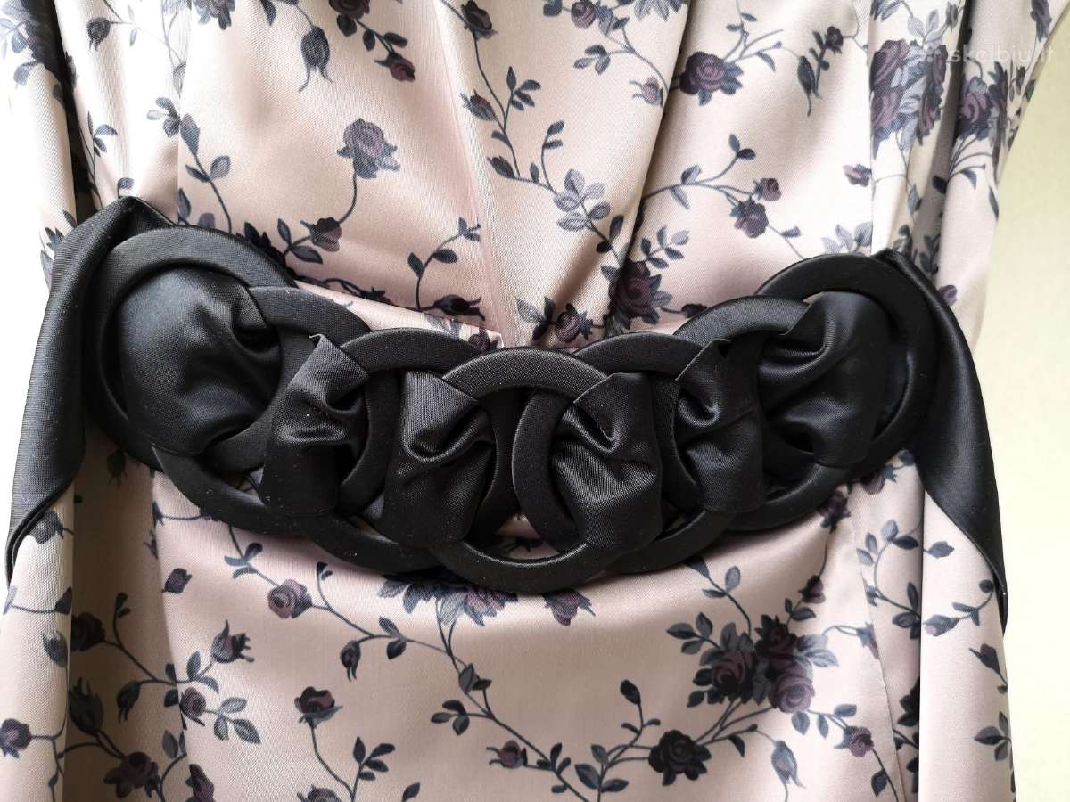 Atlasinė suknelė ir atlasinis bolero švarkas - nuotraukos Nr. 5