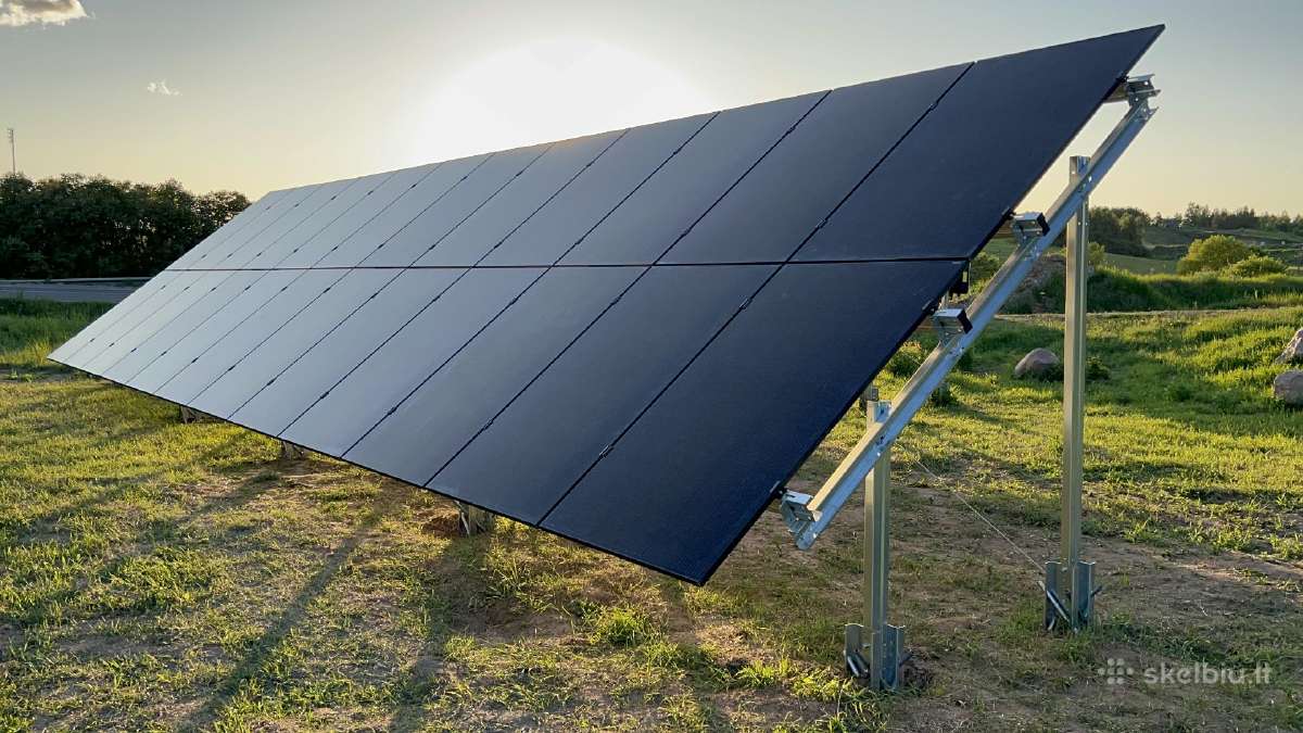 Antžeminė konstrukcija saulės elektrinei - nuotraukos Nr. 8