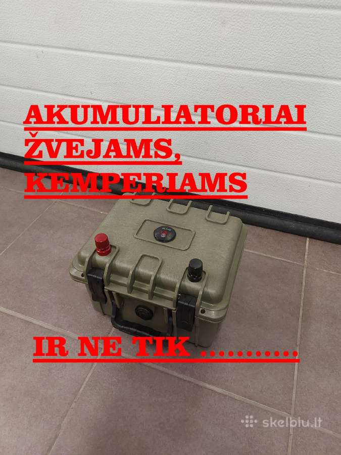 Licio akumuliatoriai zvejybai ir ne tik