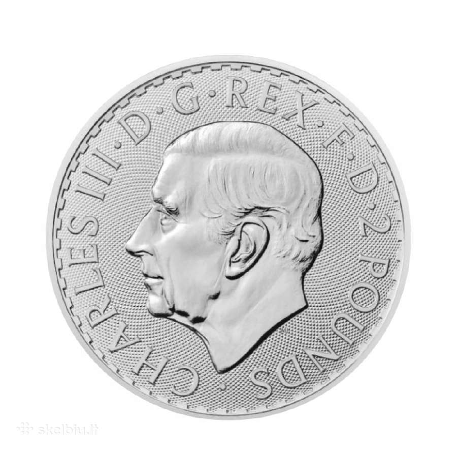 1 oz sidabrinė moneta, Karalius Karolis III - nuotraukos Nr. 2