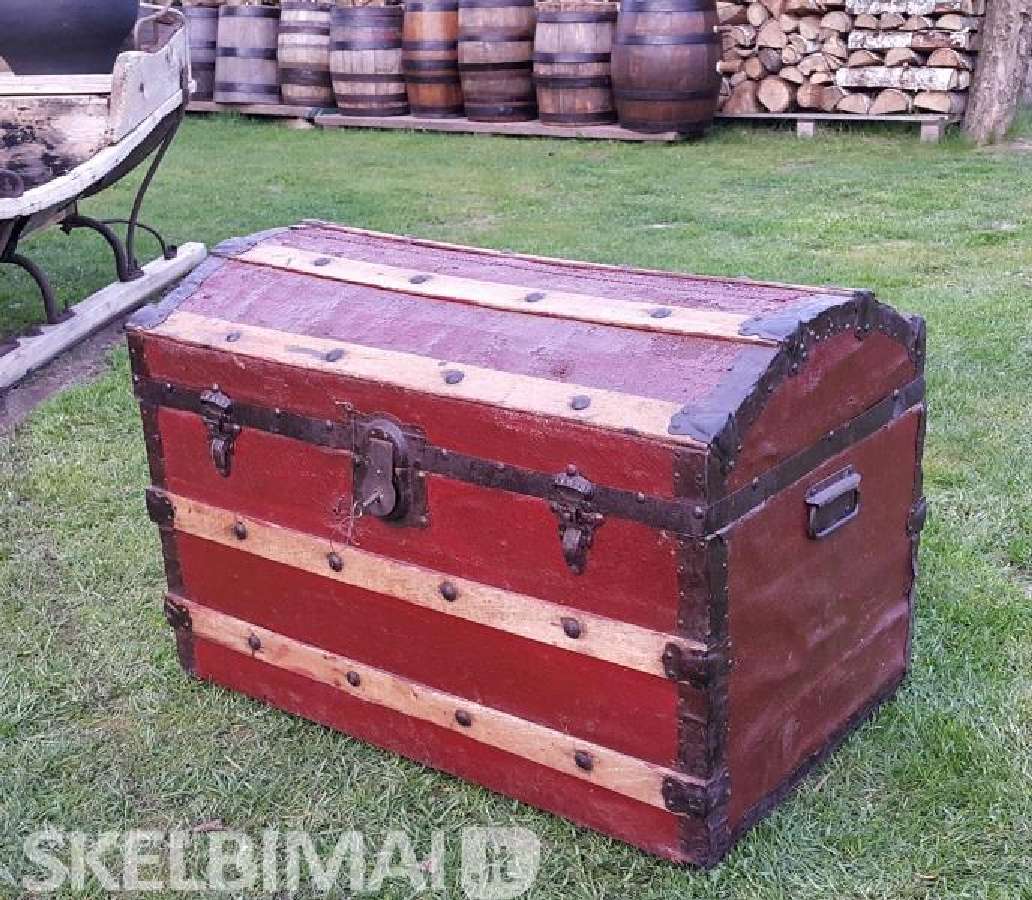 Senovinė meniška Kraičių Skrynia+ dar viena - nuotraukos Nr. 16