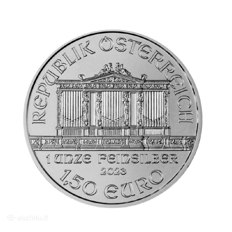 1 oz sidabrinė moneta Vienos Filharmonija, 2023 - nuotraukos Nr. 2