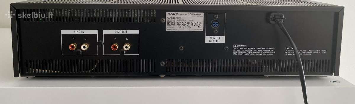 Sony Tc K666es magnetofonas - nuotraukos Nr. 2