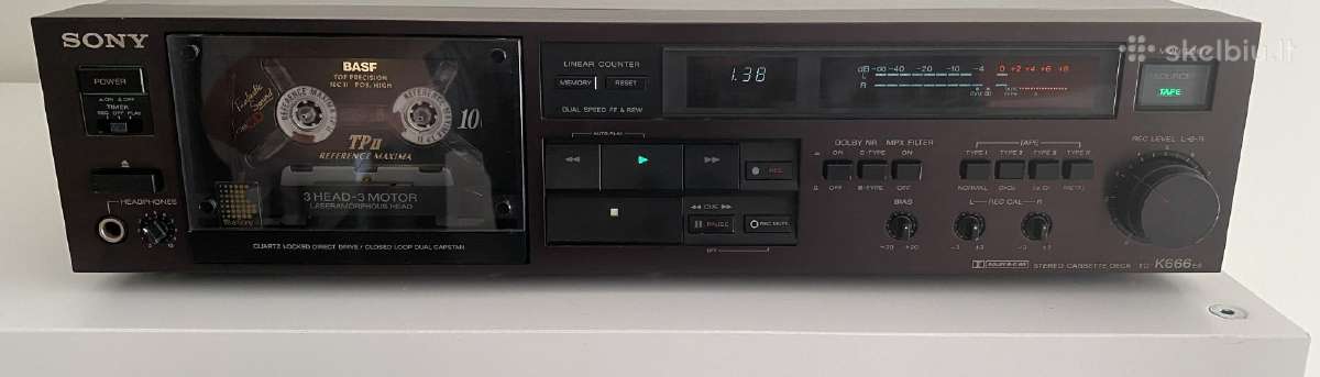 Sony Tc K666es magnetofonas