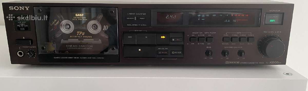 Sony Tc K666es magnetofonas - nuotraukos Nr. 10