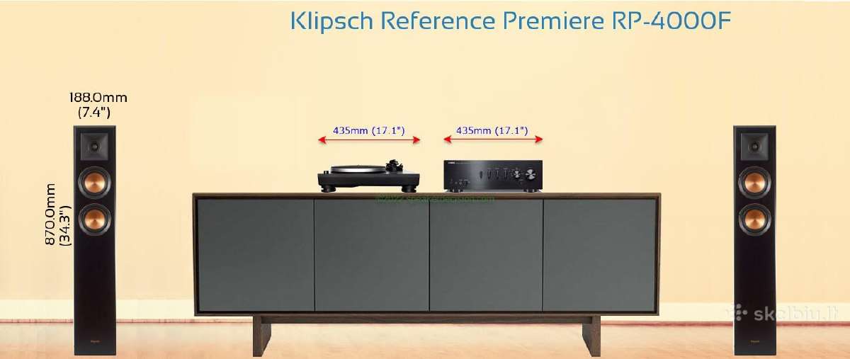 Klipsch rp-4000f garso kolonelės / Denon Pma-600ne - nuotraukos Nr. 4